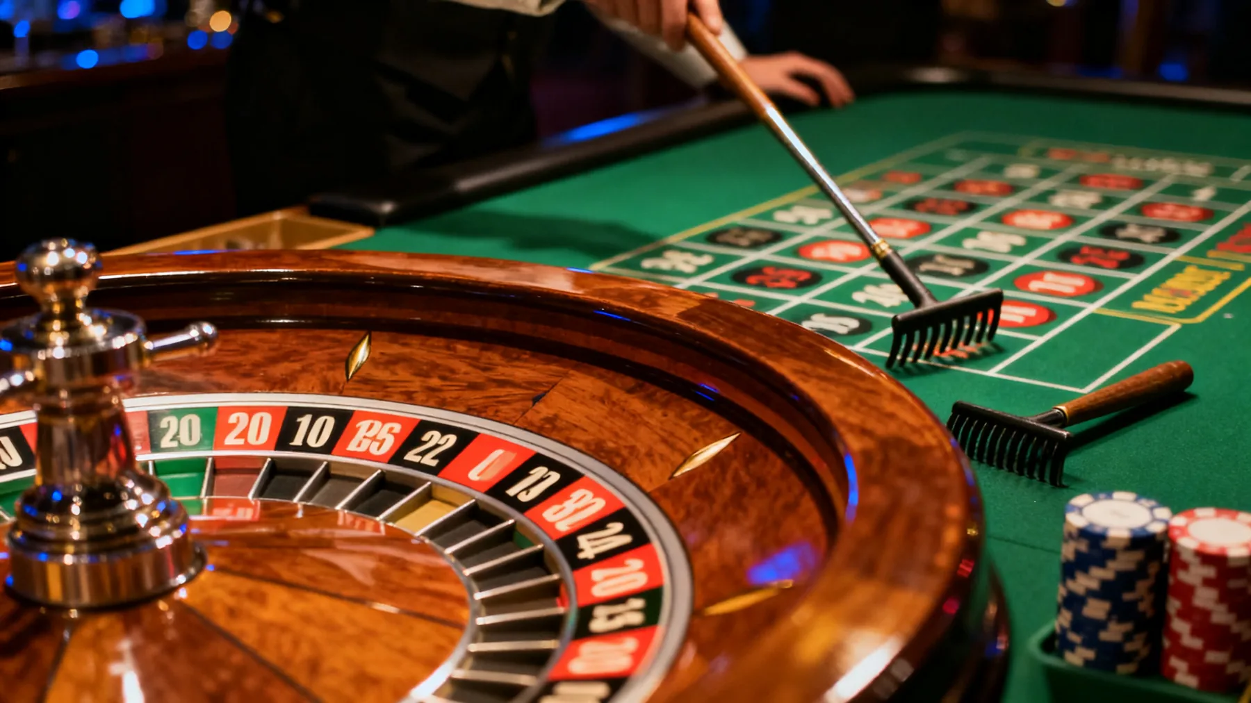 Une roulette française et son tapis
